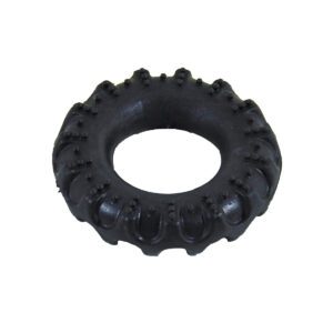 Brinquedo mordedor em formato de pneu de borracha para cães